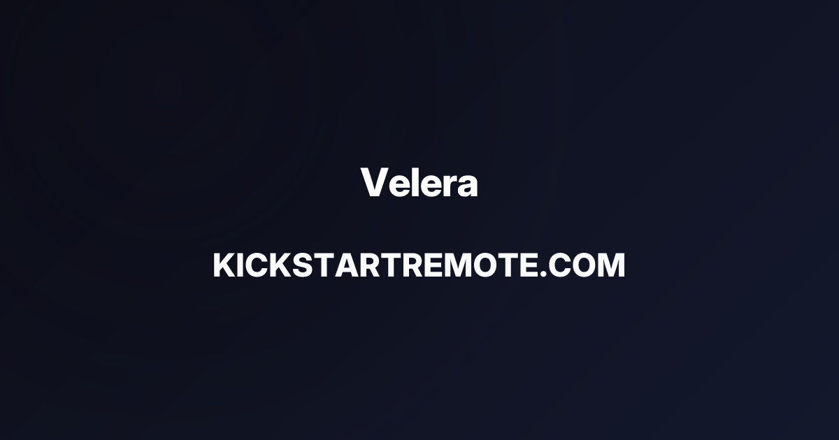 Remote Jobs at Velera | Kickstart Remote